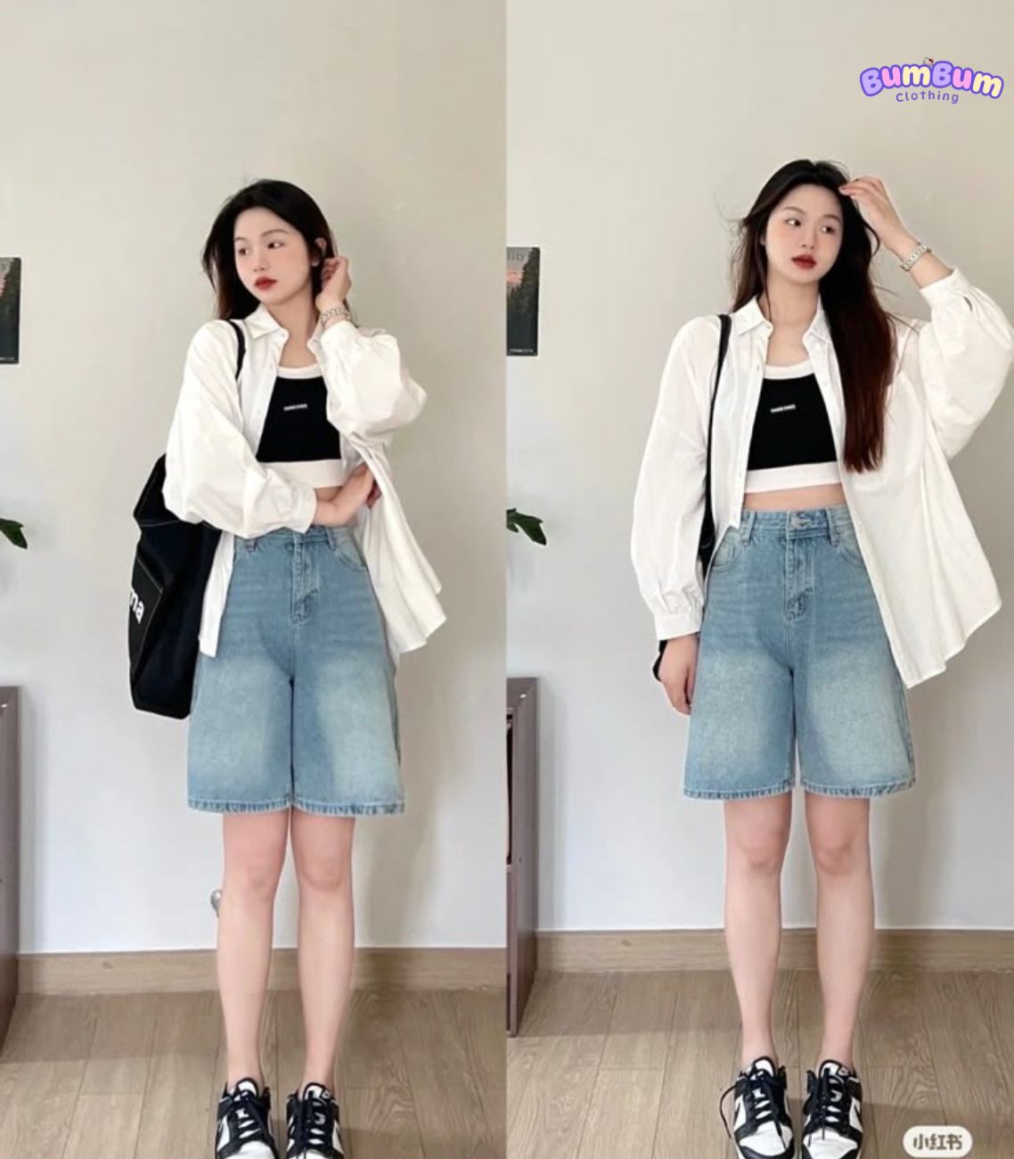 10+ Cách Phối Giày Với Quần Short Nữ Sành Điệu 2 Kết hợp giày với quần short nữ