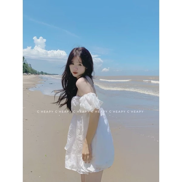 Áo babydoll trễ vai