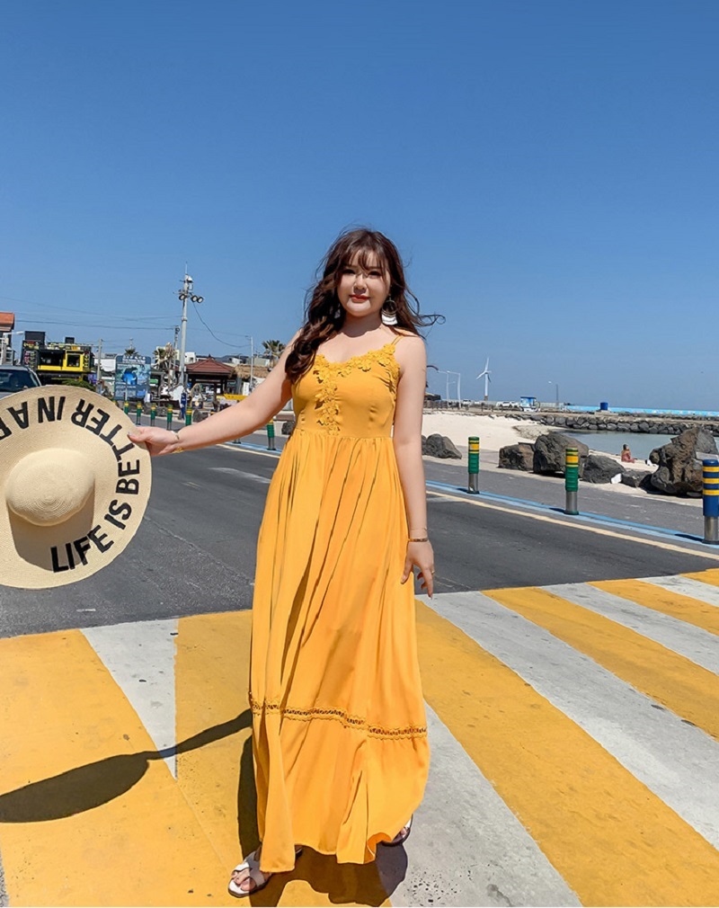 Bí Quyết Chọn Váy Đi Biển Cho Người Béo Che Bụng Hack Dáng 3 váy đi biển big size