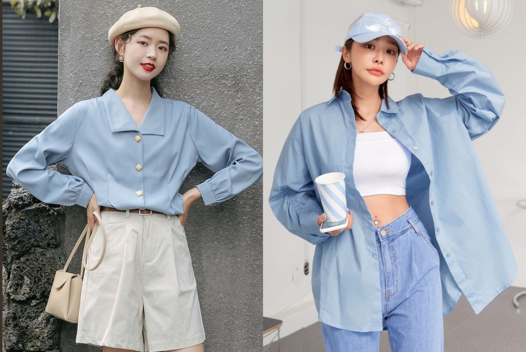 Màu Xanh Lam Phối Với Màu Gì? 15+ Gợi Ý Mix Đồ Sành Điệu 1 Xanh lam phối màu trắng