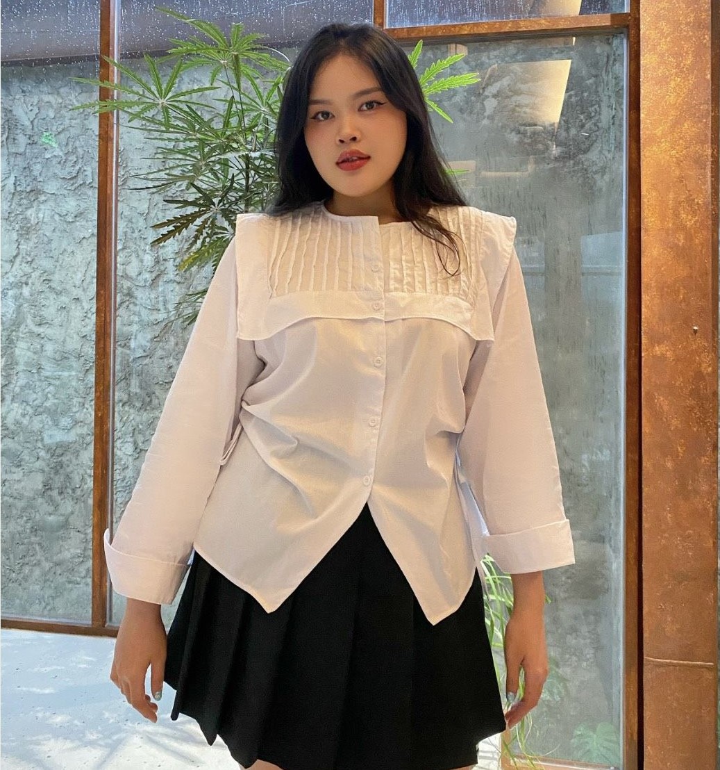 10+ Cách Phối Áo Sơ Mi Cho Người Mập Nữ Hack Dáng Đỉnh 6 Cách phối áo sơ mi trắng cho người mập nữ