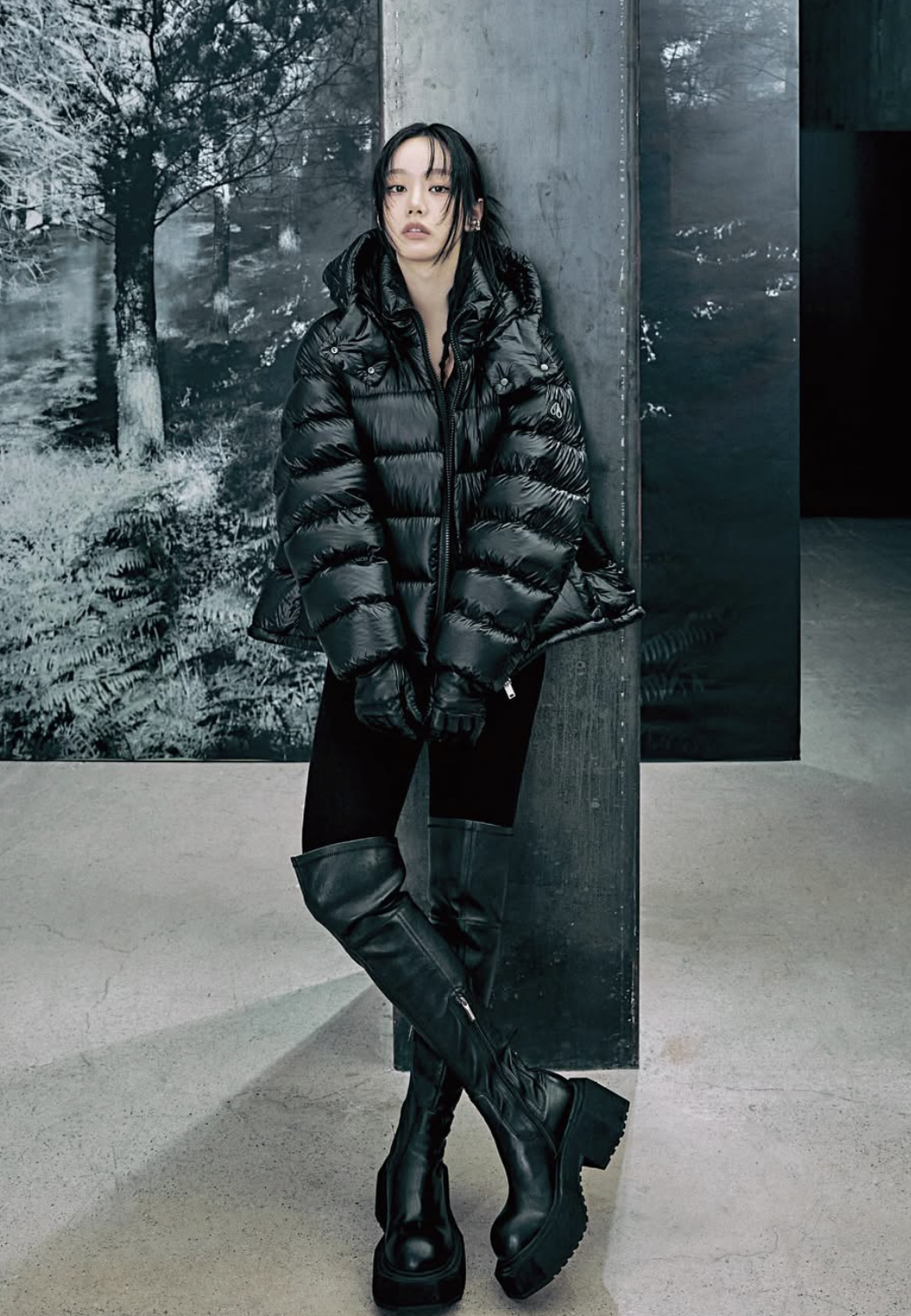 Cách phối đồ với áo phao dáng dài sành điệu