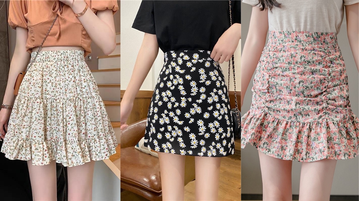 15+ Cách Phối Đồ Với Chân Váy Hoa Xòe Sành Điệu Hack Dáng 7 Chân váy hoa xòe đi với giày gì