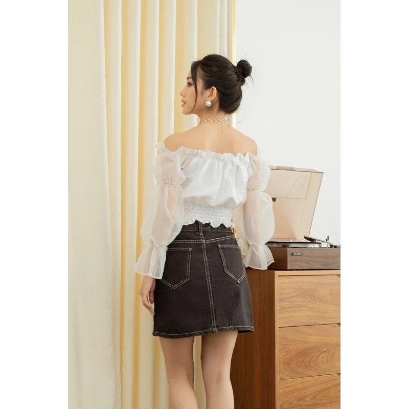 Áo Trễ Vai Tay Dài Cheapy Vải Lụa Cao Cấp 2 Kiểu Mặc 15 Bảo quản áo trễ vai tay dài