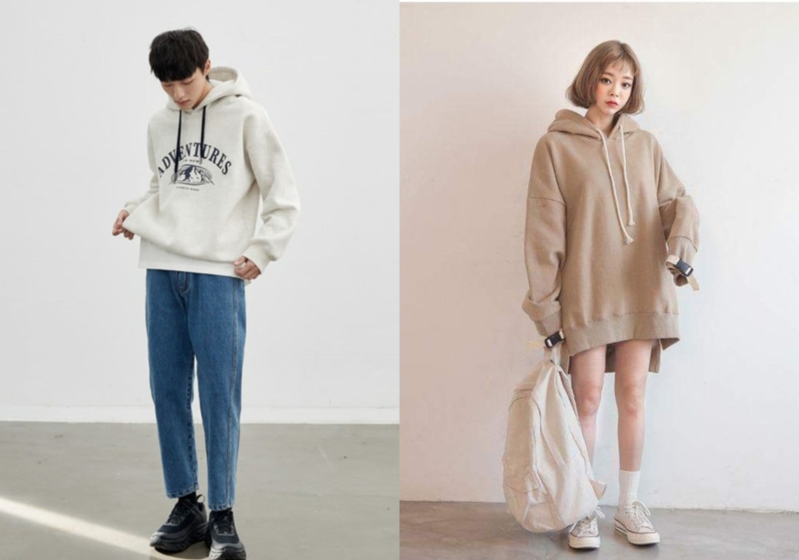20+ Cách Phối Đồ Với Áo Hoodie Nữ Cực Chất Sành Điệu 1 Phối áo hoodie với quần jeans nữ