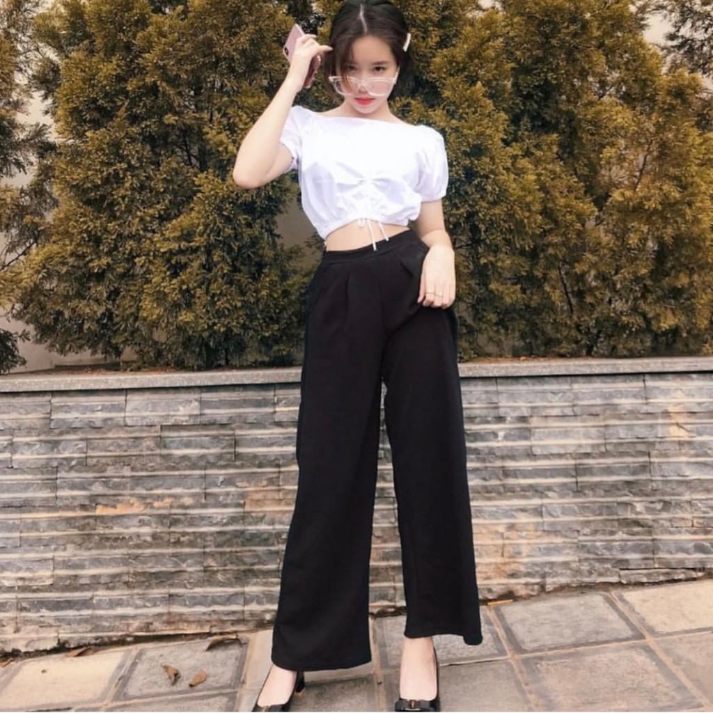 10+ Cách Phối Áo Croptop Với Quần Ống Rộng Hack Dáng Đỉnh Cao 3 Bí quyết phối đồ với croptop cho từng vóc dáng