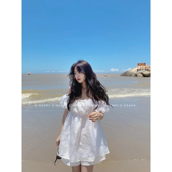 Áo babydoll trễ vai