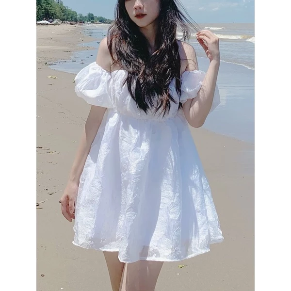 Áo babydoll trễ vai