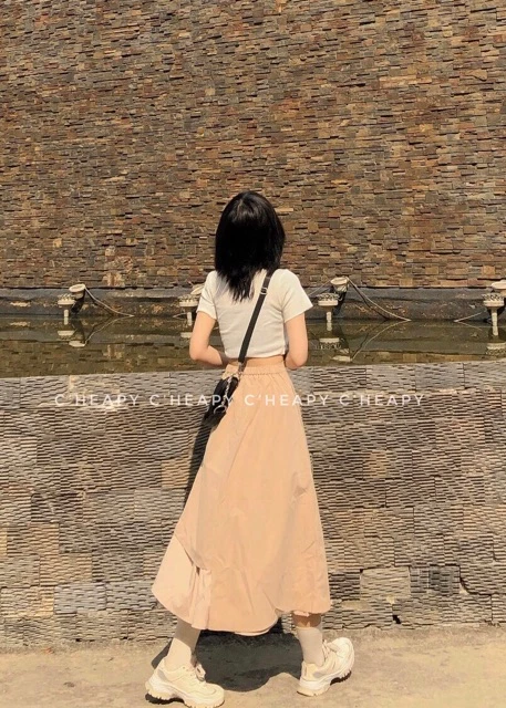 chân váy a dáng dài