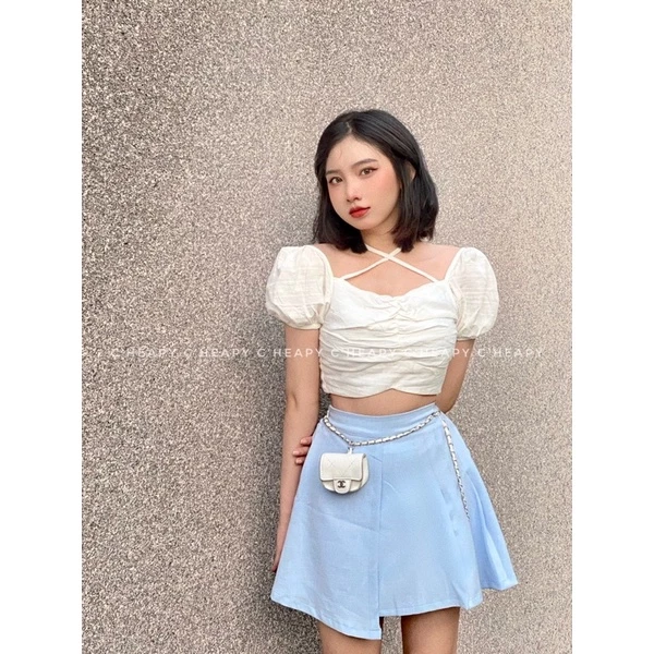 Áo Croptop Xoni Cao Cấp, 3 Kiểu Phối Đồ Sành Điệu 23 Áo croptop Xoni
