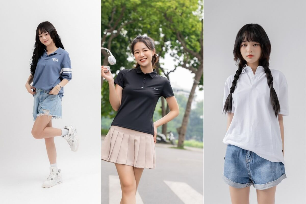 20+ Cách Phối Đồ Với Áo Polo Nữ Sành Điệu, Thanh Lịch 5 Cách phối áo polo nữ với chân váy tennis