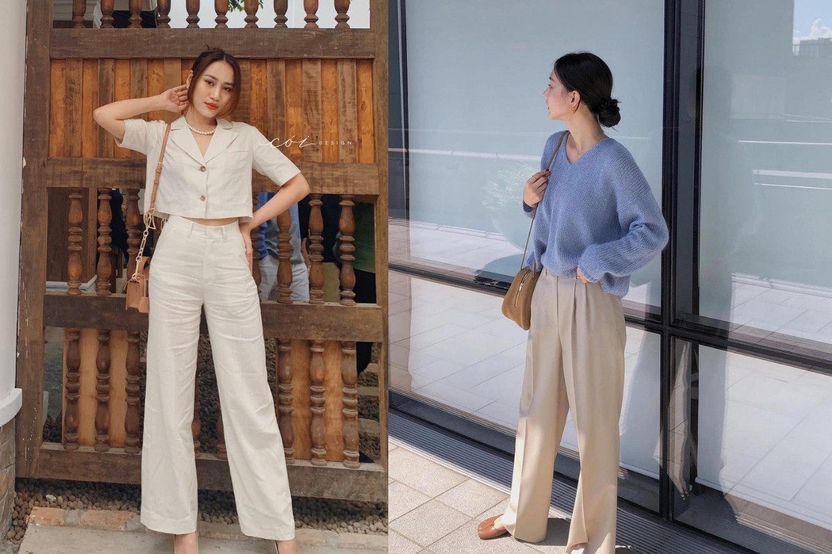 Phối đồ với quần ống suông đen nữ và blazer