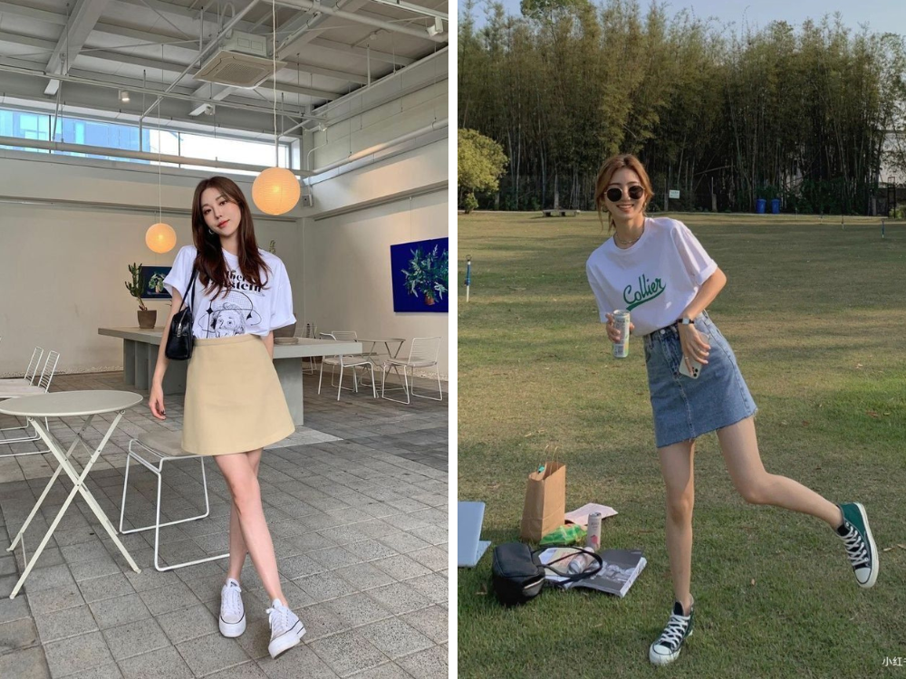 25+ Cách Phối Đồ Style Hàn Quốc Nữ Mùa Hè Cực Xinh 7 Phối đồ đi chơi mùa hè nữ
