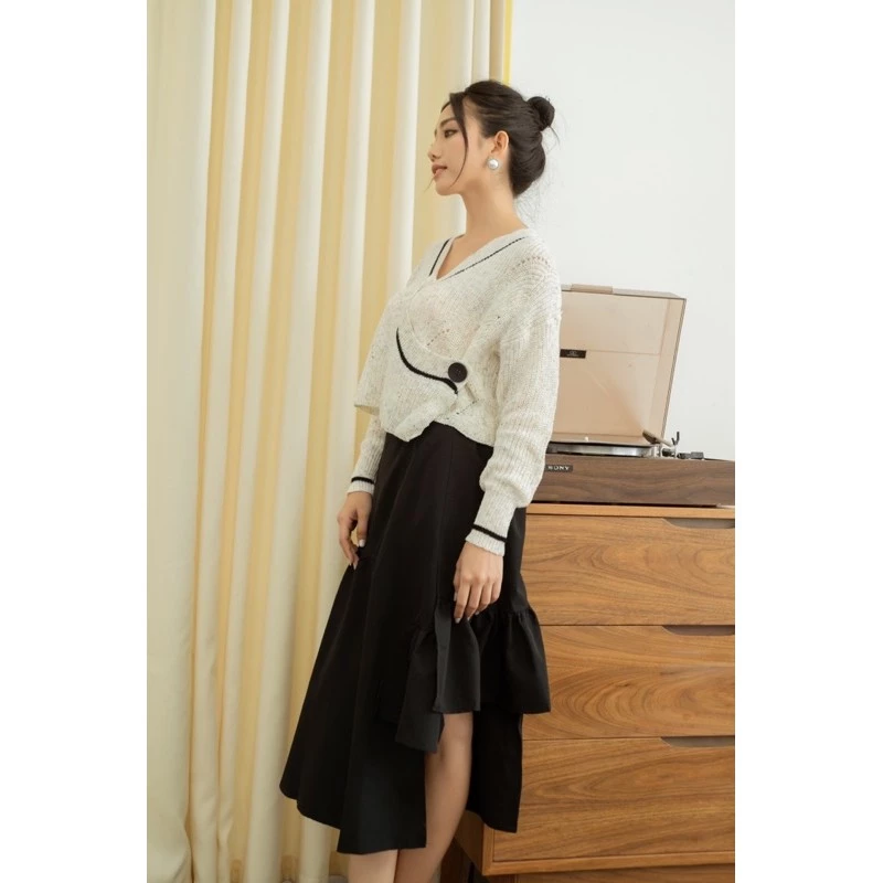 thương hiệu chân váy a dáng dài