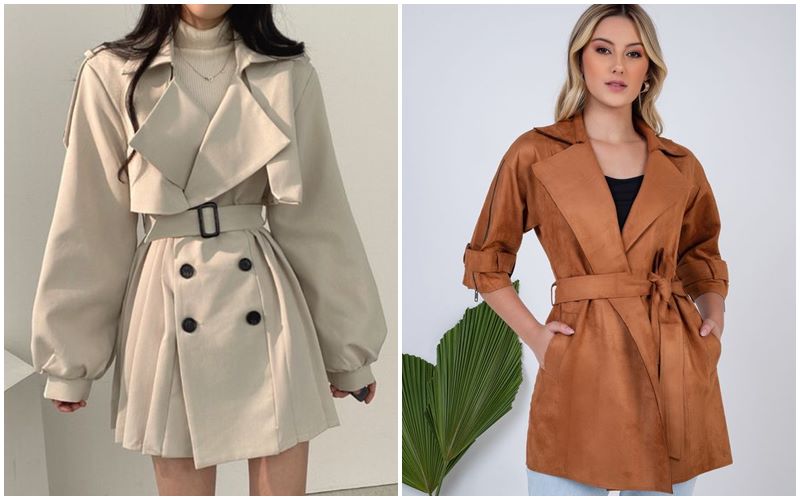 Cách phối đồ với áo măng tô ngắn cho người thấp