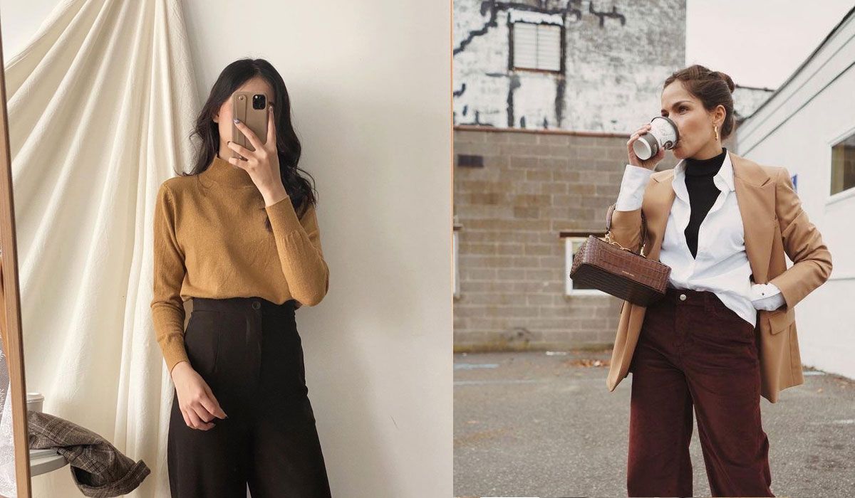 Mix áo len mongtoghi với chân váy dài