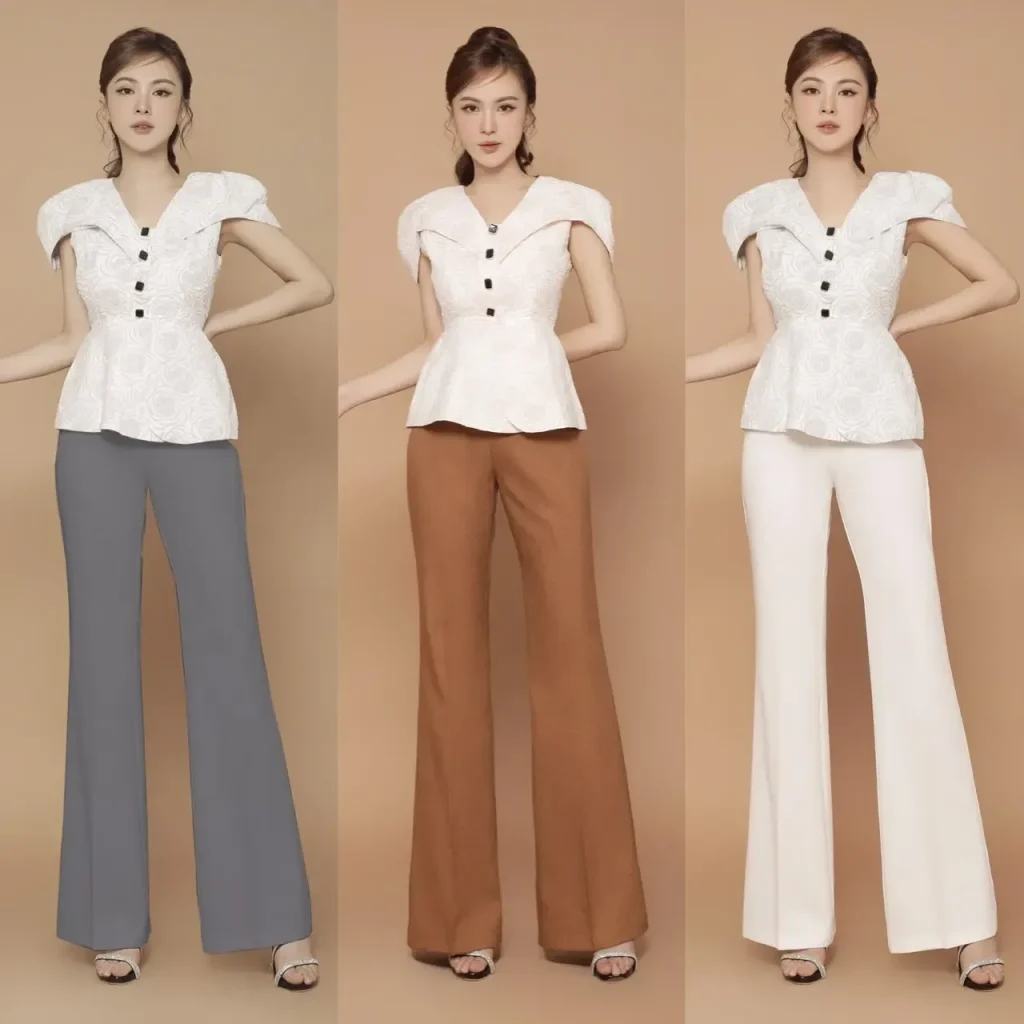 ao peplum phoi quan ong rong 3899