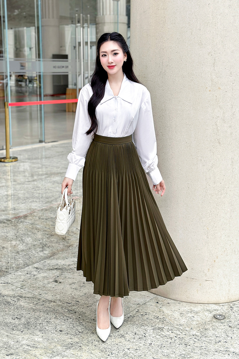 10+ Cách Phối Đồ Với Áo Sơ Mi Tay Dài Nữ Sành Điệu 3 Chất liệu áo sơ mi tay dài nữ