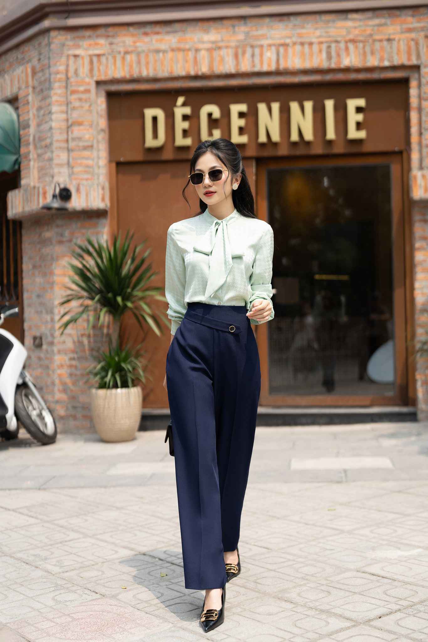 phối đồ với áo sơ mi sơ vin