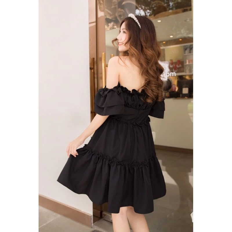 Đầm Dự Tiệc Trễ Vai Damin Chất Lượng Cao Cấp Giá Tốt 1 17 Đầm dự tiệc trễ vai