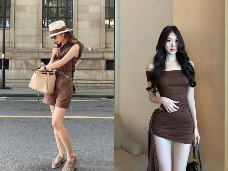 Áo nâu phối quần màu gì thanh lịch