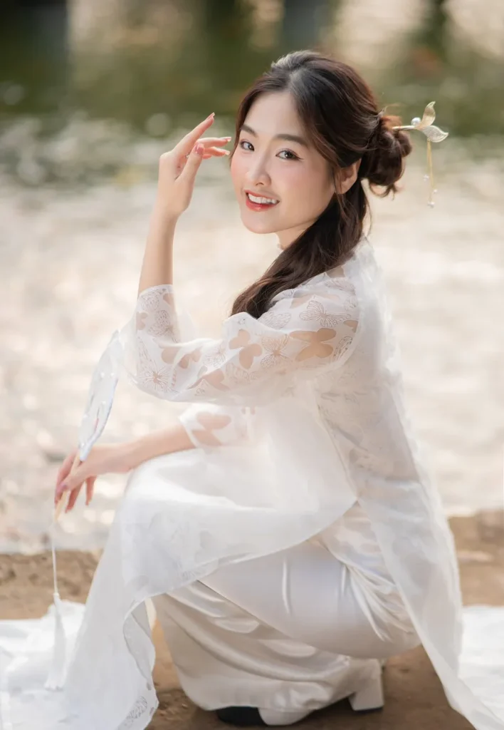 cach che khuyet diem khi mac ao dai 2490