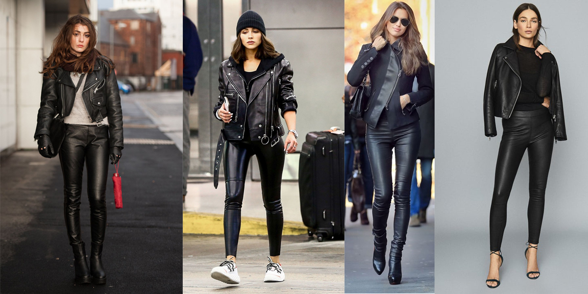 Bật Mí 15+ Cách Phối Đồ Với Áo Khoác Da Nữ Sành Điệu 3 phối đồ với áo khoác da lửng