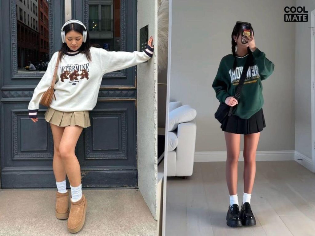 cach phoi giay voi tat cho nu 3743