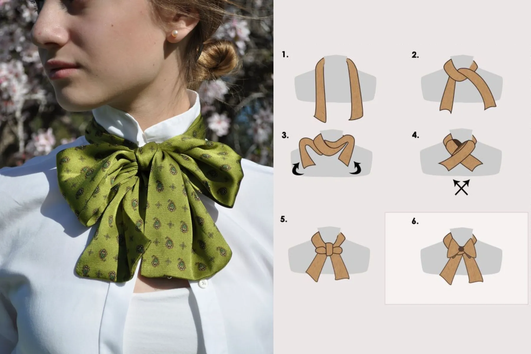 10+ Cách Thắt Nơ Cổ Áo Nữ Đẹp Sang Chảnh & Dễ Làm 1 cách thắt nơ cổ áo nữ đẹp