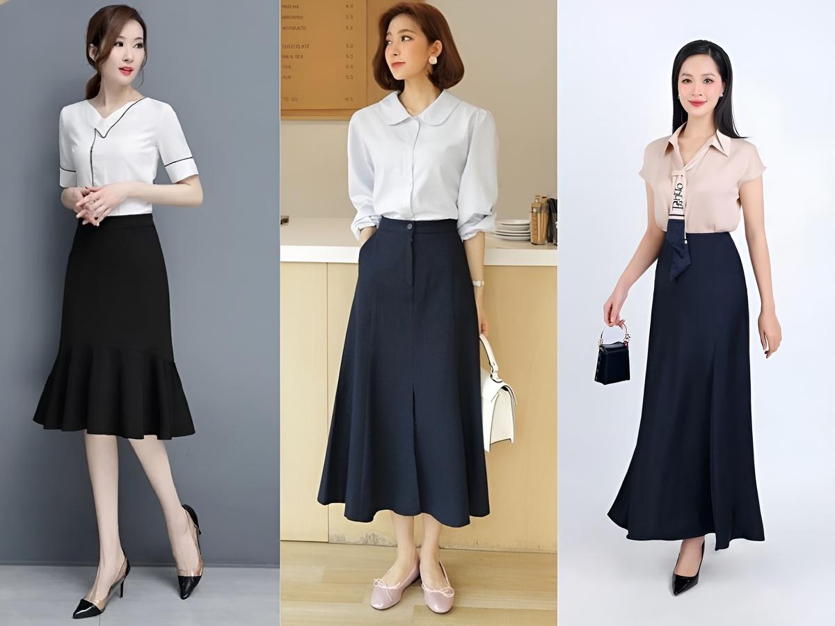 Mix đồ với chân váy đuôi cá đi chơi