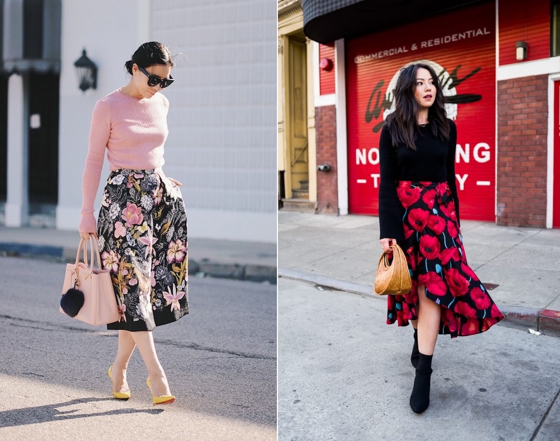 15+ Cách Phối Đồ Với Chân Váy Hoa Xòe Sành Điệu Hack Dáng 6 Cách phối đồ với chân váy hoa xòe và áo trắng