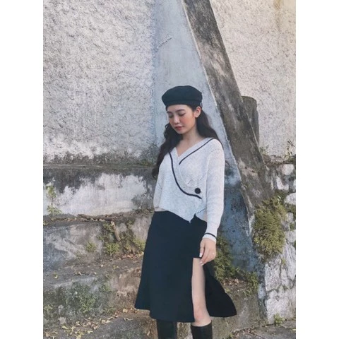 Chân Váy Dài Xẻ Midi Cheapy Vải Umi Hàn Cao Cấp Bền Đẹp 14 Mẫu chân váy dài xẻ midi thanh lịch