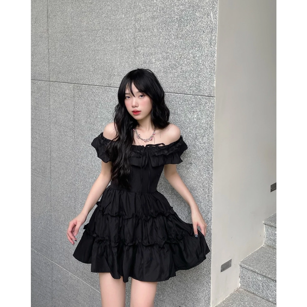 Đầm Babydoll Dài Cheapy Store 2 Lớp Voan Tơ Giá Tốt 13 váy babydoll dáng xòe dài
