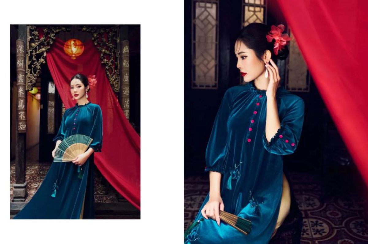 Da ngăm mặc áo dài màu gì? Bí quyết chọn màu tôn da nhất 1 Da ngăm mặc áo dài màu gì