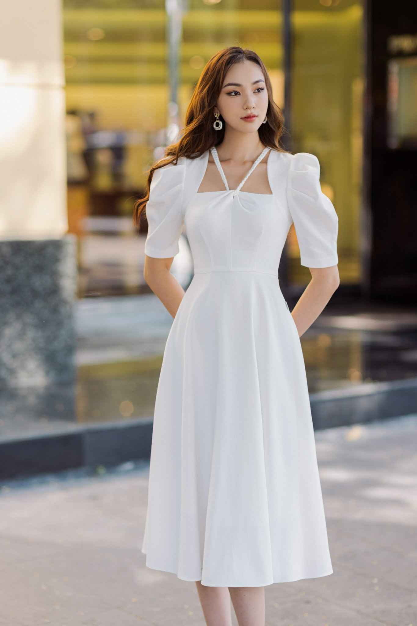 10+ Cách Phối Đồ Dự Tiệc Sang Trọng Tôn Dáng Cực Đỉnh 8 Váy xòe công chúa dự tiệc