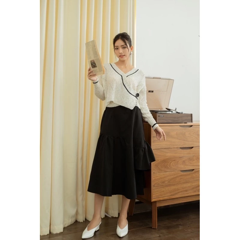 mua chân váy a dáng dài