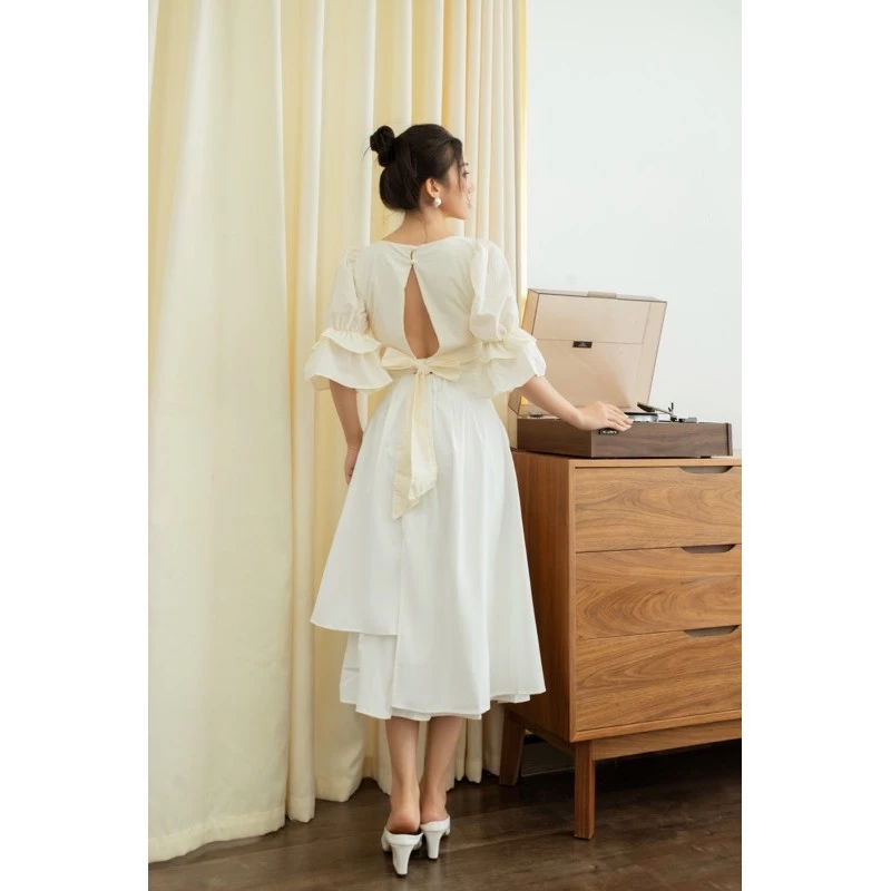 chân váy chữ a dáng dài