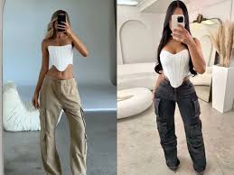 Phối đồ với quần túi hộp nữ mùa thu