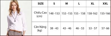 Bảng quy đổi size áo quốc tế