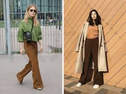 quần nâu phối áo màu be