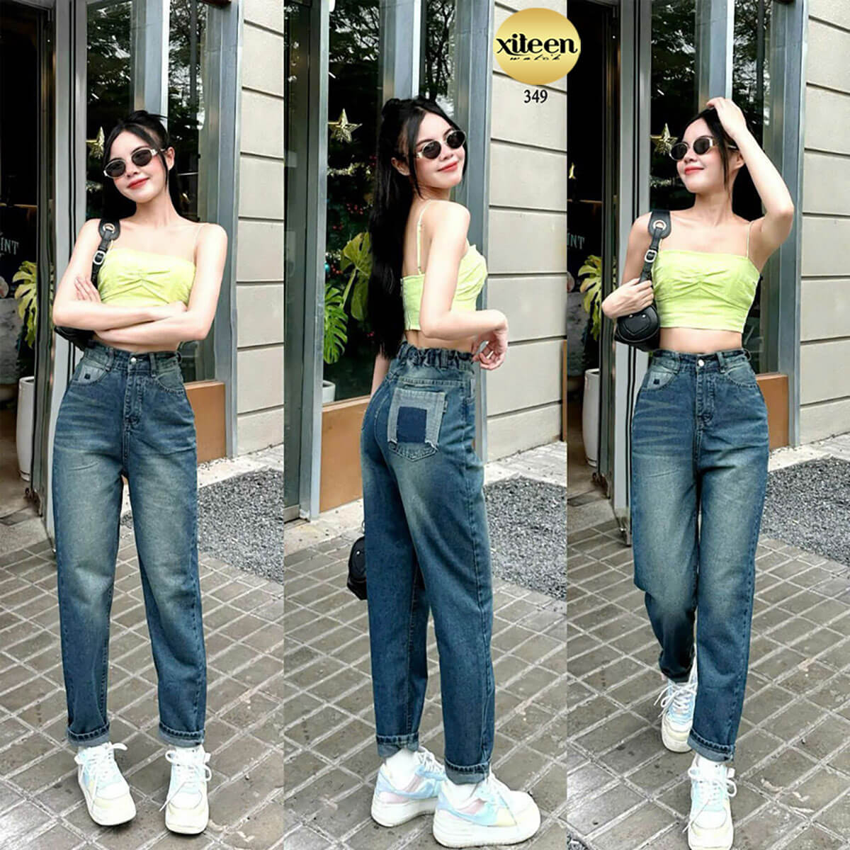 15+ Cách Phối Đồ Với Quần Baggy Jeans Nữ Hack Dáng Sành Điệu 1 Mẫu quần baggy jeans nữ đẹp