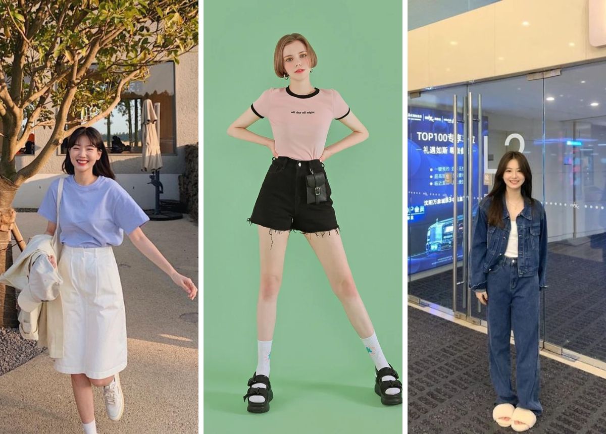 Phối đồ nữ lùn cute