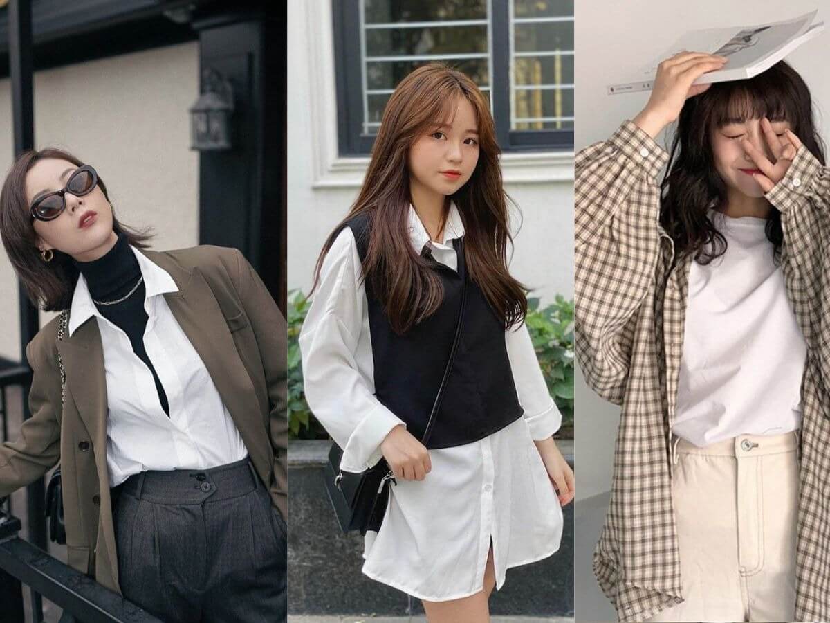 20+ Cách Phối Đồ Áo Sơ Mi Nữ Sành Điệu Hack Dáng 4 Cách mặc áo sơ mi form rộng