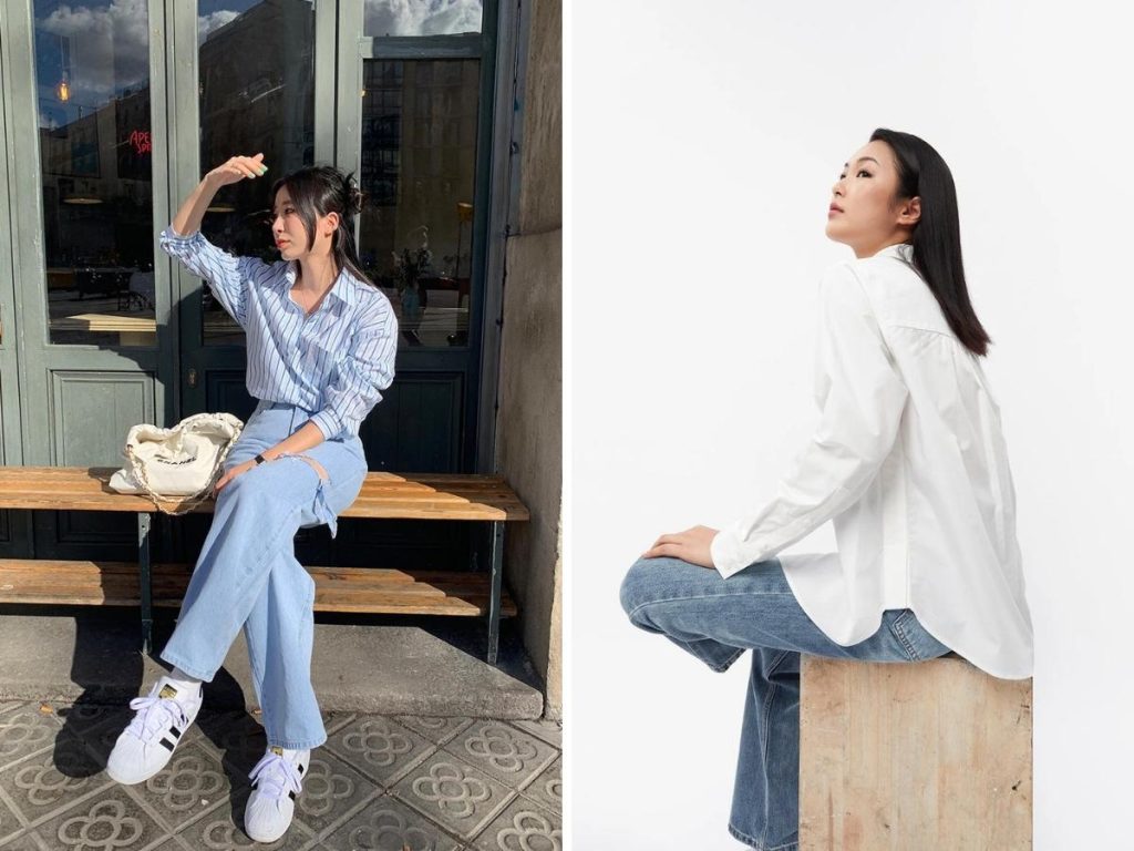 phoi ao so mi voi ao thun nu 2240