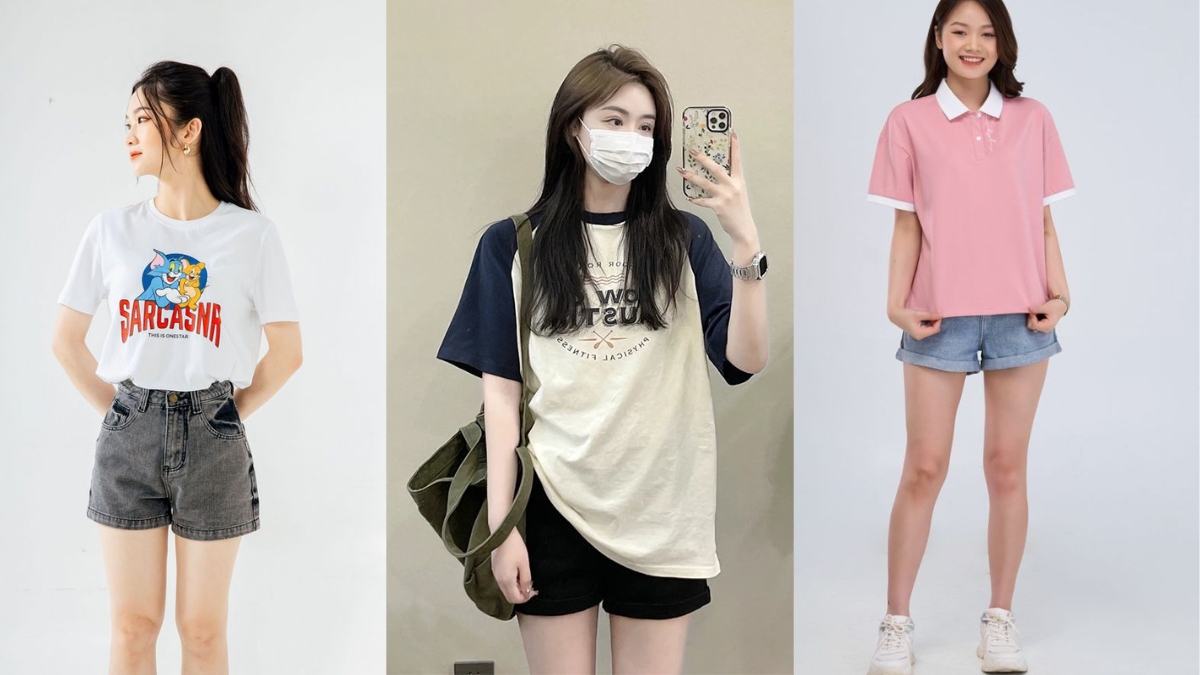 Phối đồ cho người gầy cao nữ với quần ống rộng