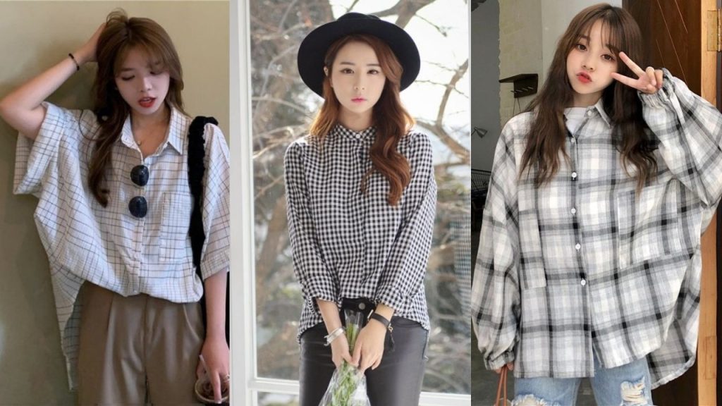 phoi do voi ao so mi tay ngan nu 2231