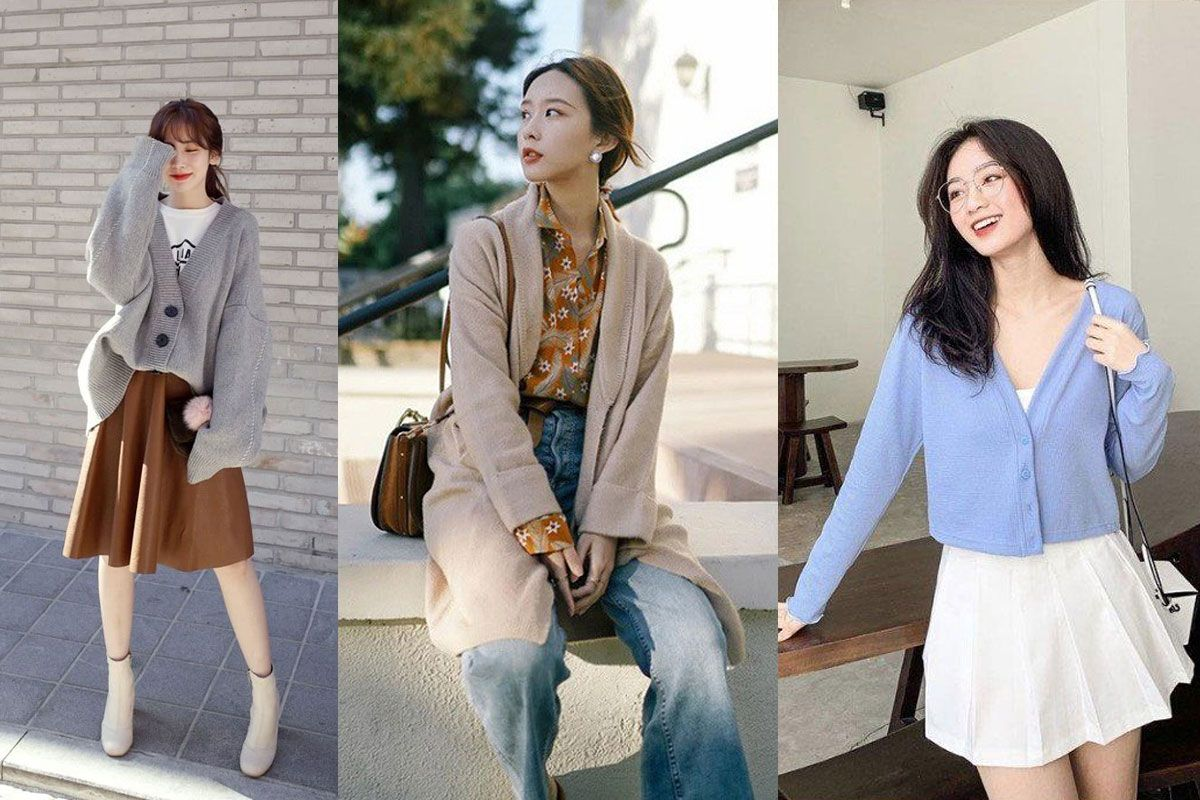 20+ Cách Phối Áo Cardigan Nữ Hack Dáng Sành Điệu 5 Phối áo cardigan nữ