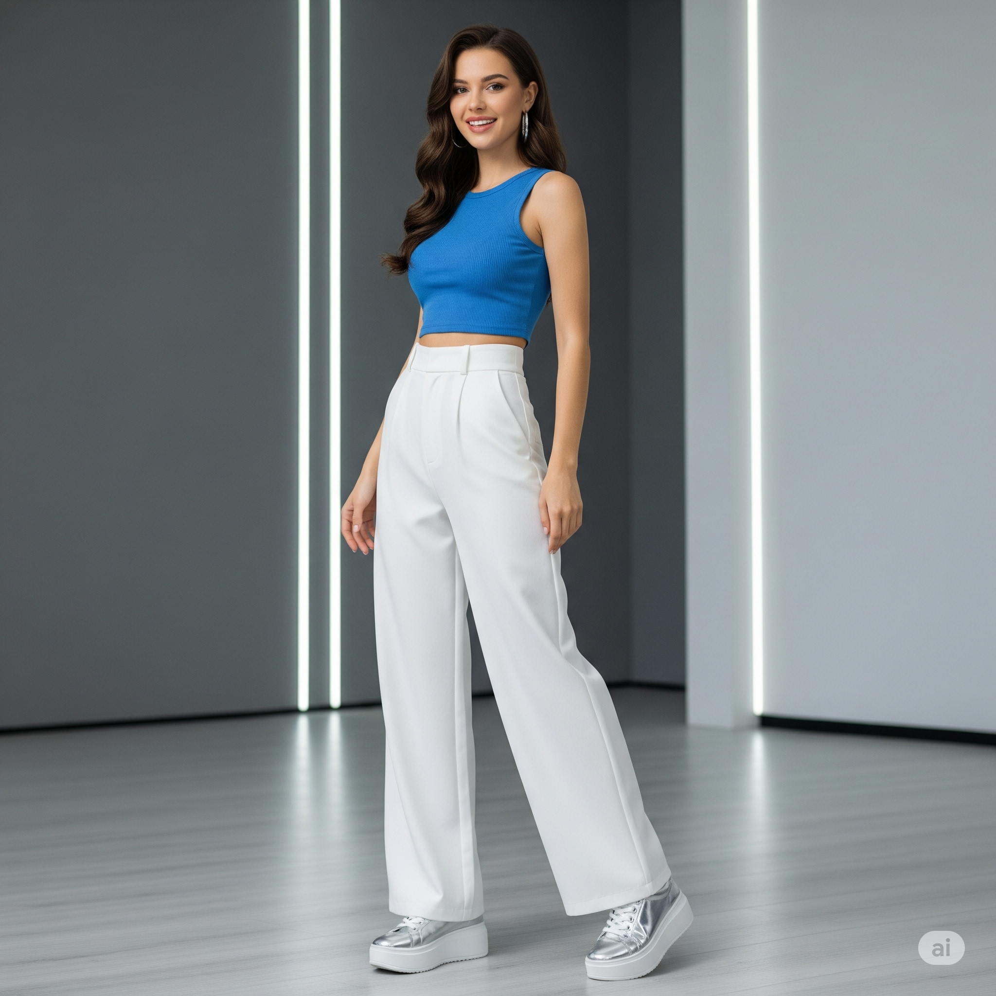 phối đồ với giày màu bạc