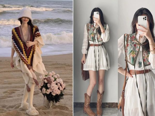Phong cách vintage nữ boho chic