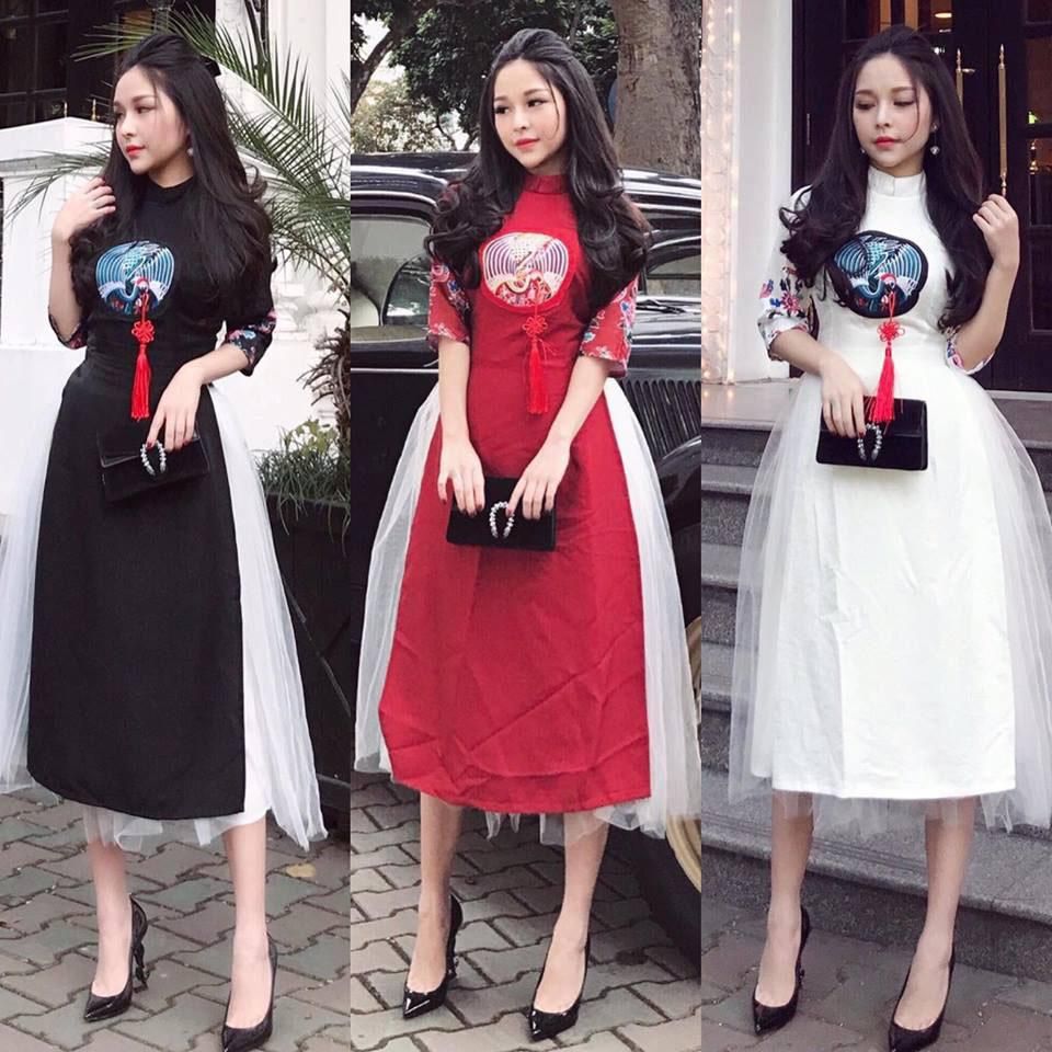 Phối đồ tết nữ đơn giản